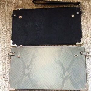 Women’s clutches black & gray.